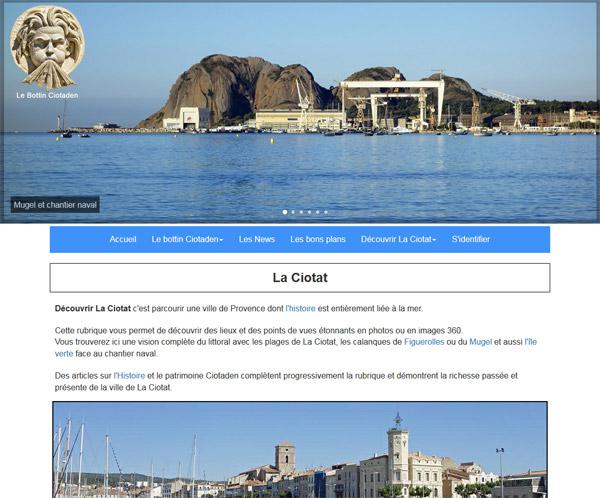 Site internet du bottin Ciotaden